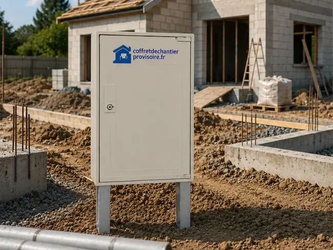 Coffret de chantier pour terrain viabilisé